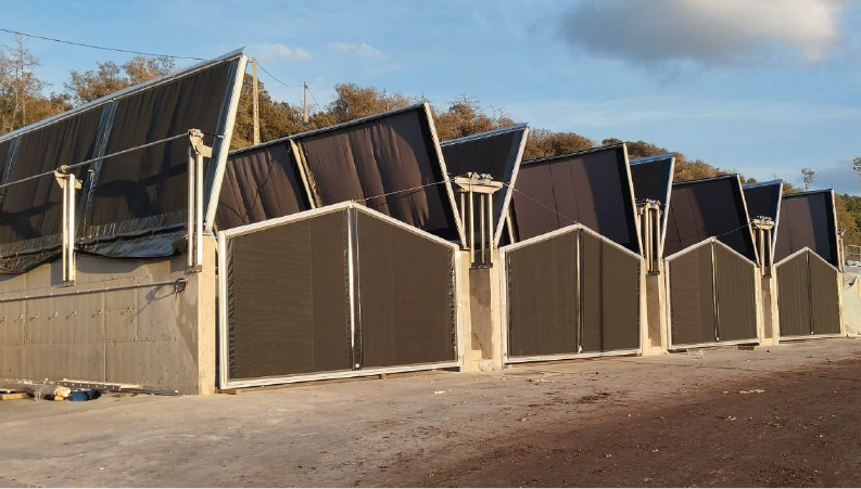 Estructuras modulares para plantas de reciclaje y residuos