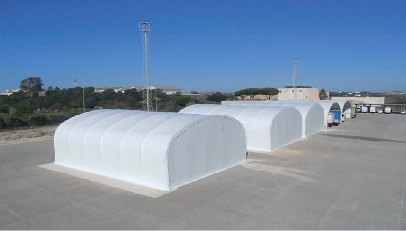 Hangares modulares para el Ejército del Aire: seguridad y rapidez