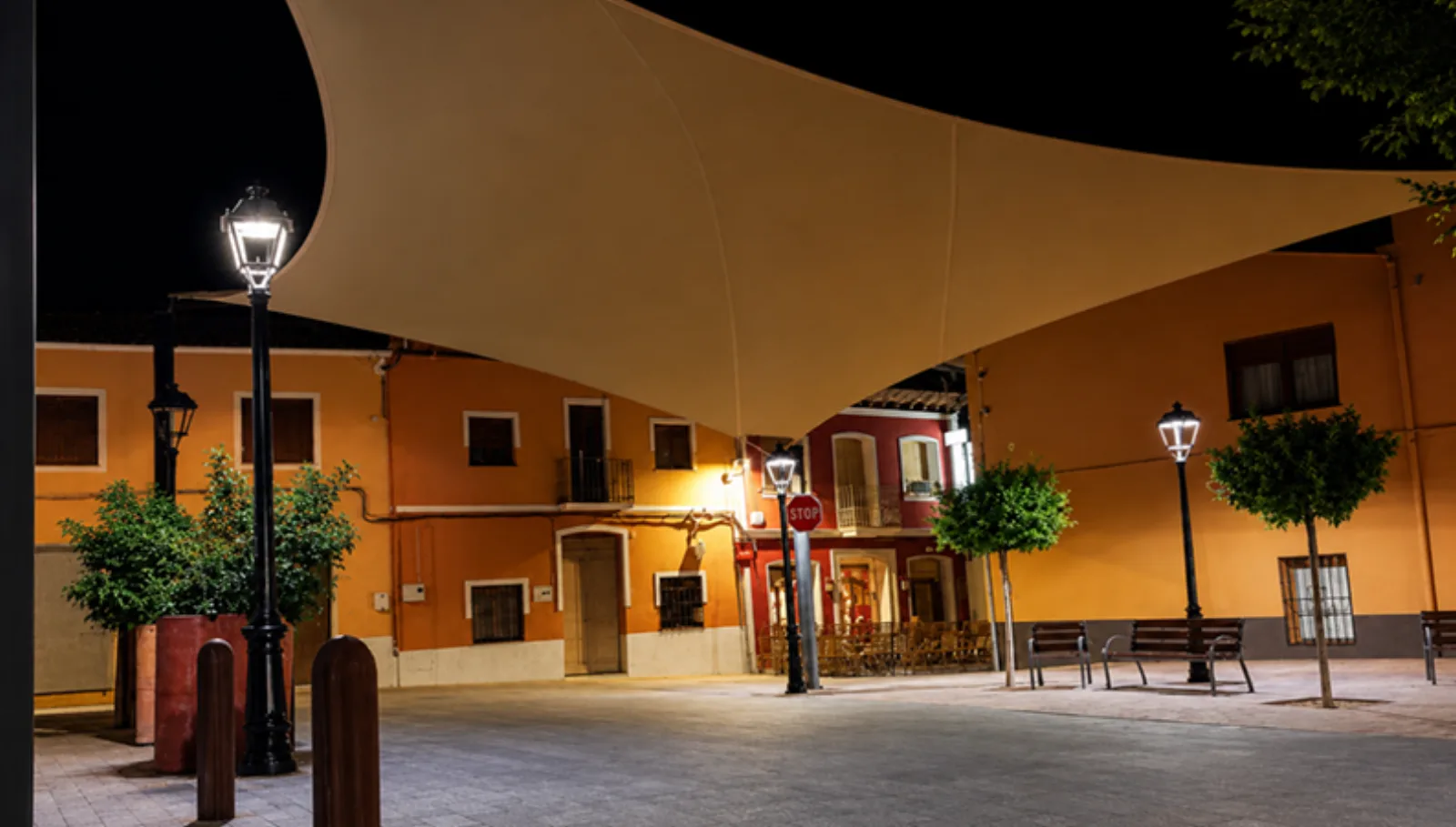 Cubierta Textil para Plaza Comunitaria en Jesús Pobre — imagen 2