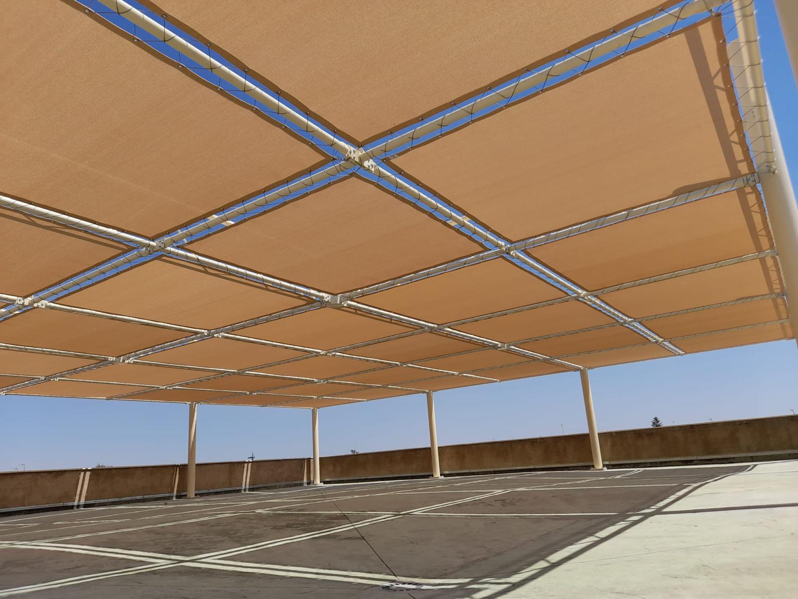 Instalación estructura de sombra de 350 m² en el colegio público infantil de Loeches — imagen 4
