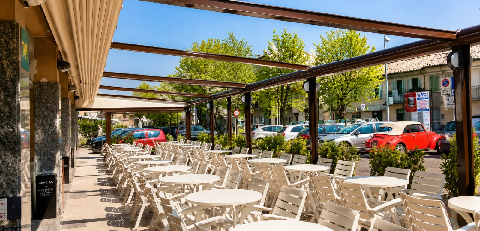 Cerramiento de terraza para hostelería en Zaragoza